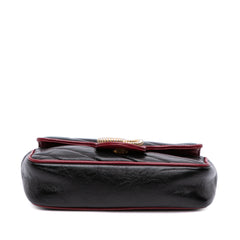 Super Mini GG Marmont Matelasse Leather Torchon Flap Crossbody