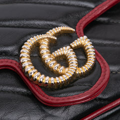 Super Mini GG Marmont Matelasse Leather Torchon Flap Crossbody