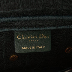 Velvet Embroidered Crocodile Effect Saddle Bag