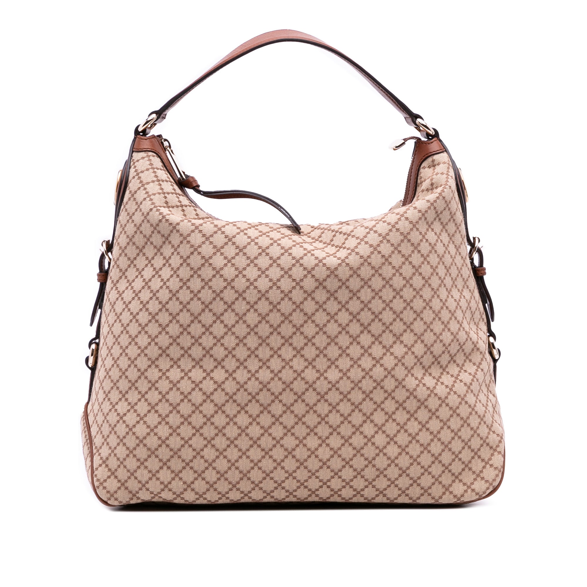 Diamante Canvas Village Double G Shoulder Bag