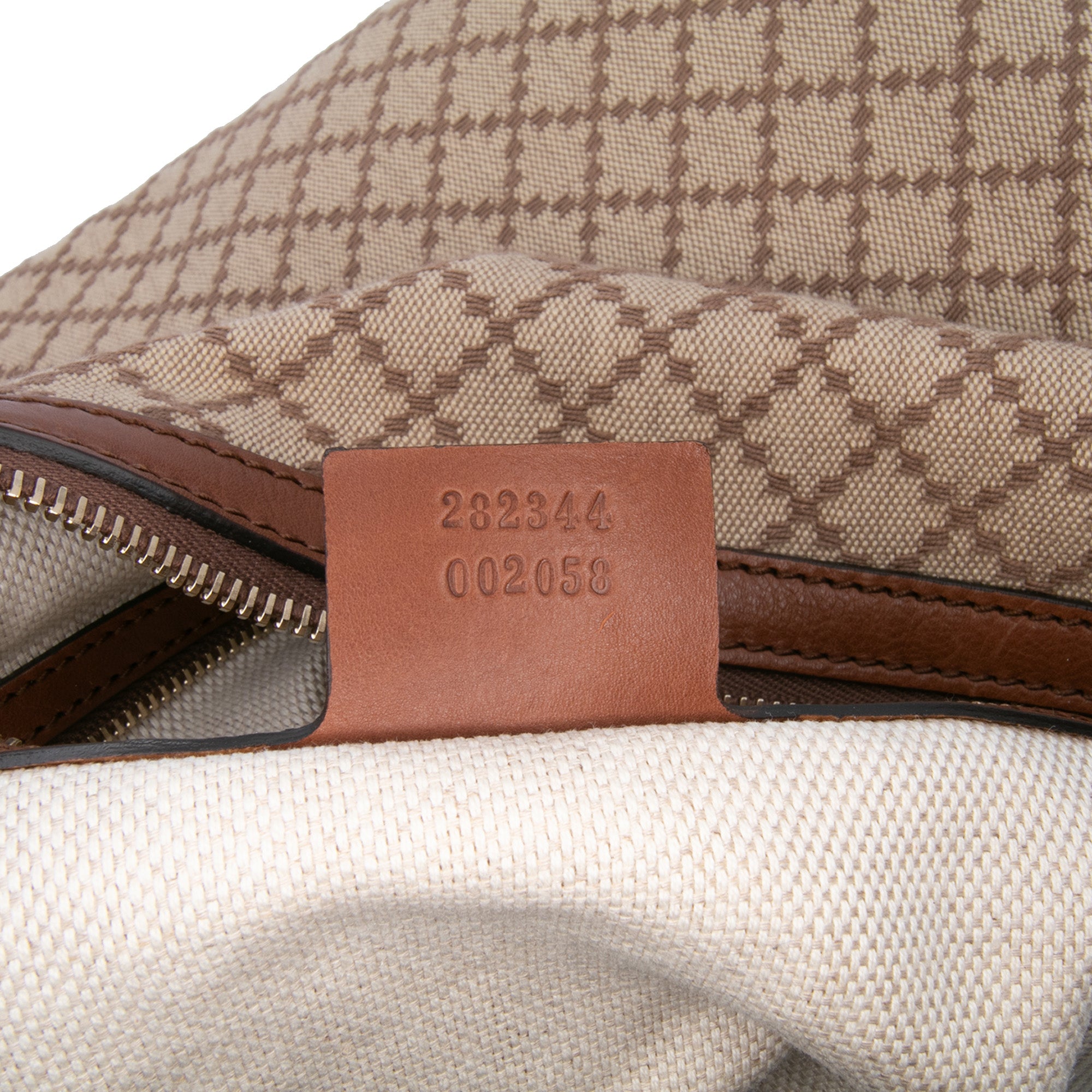 Diamante Canvas Village Double G Shoulder Bag