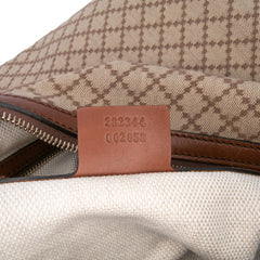 Diamante Canvas Village Double G Shoulder Bag