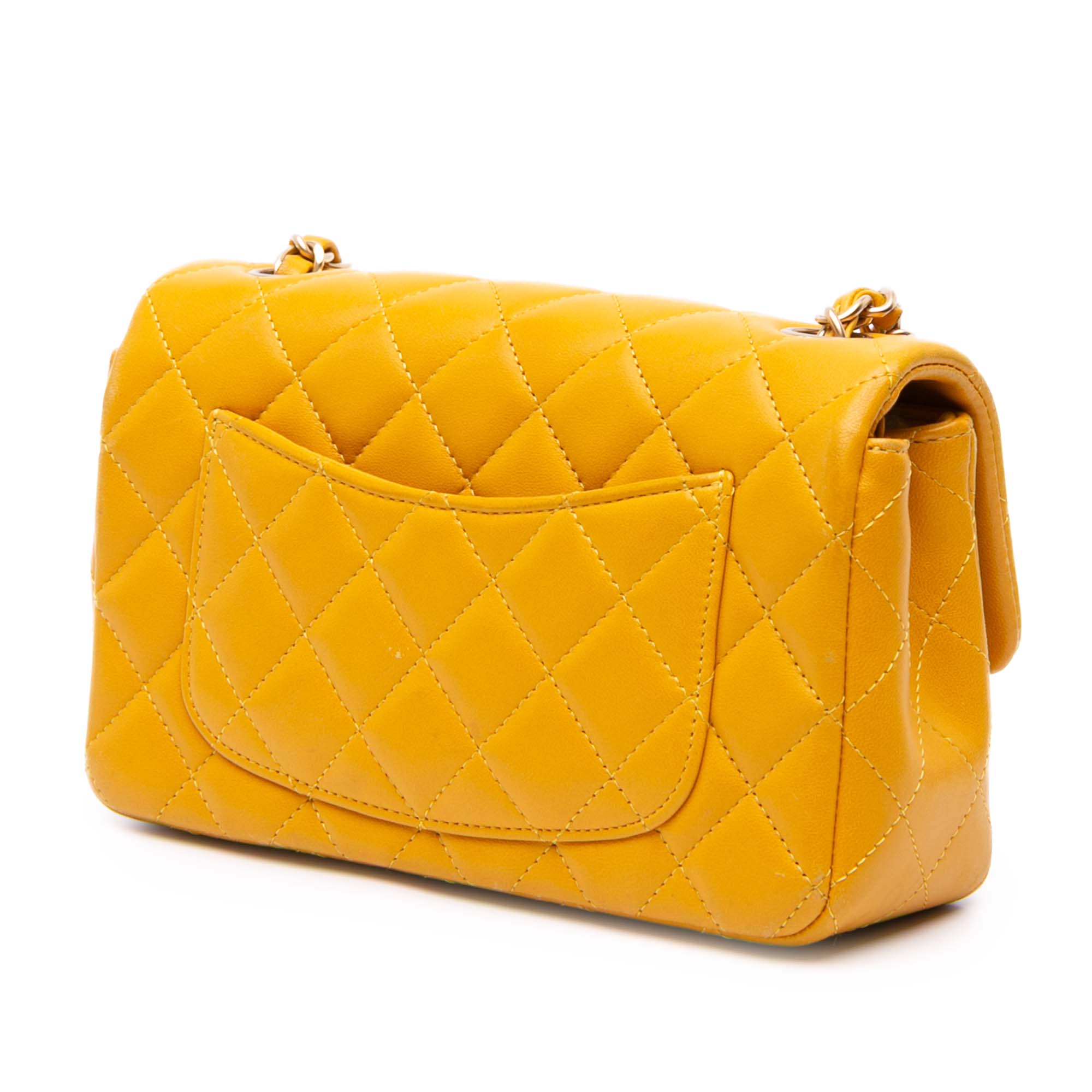 Mini Rectangular Classic Lambskin Single Flap