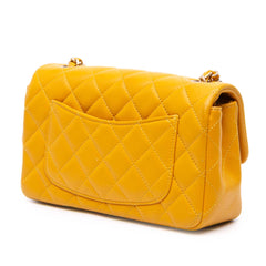 Mini Rectangular Classic Lambskin Single Flap