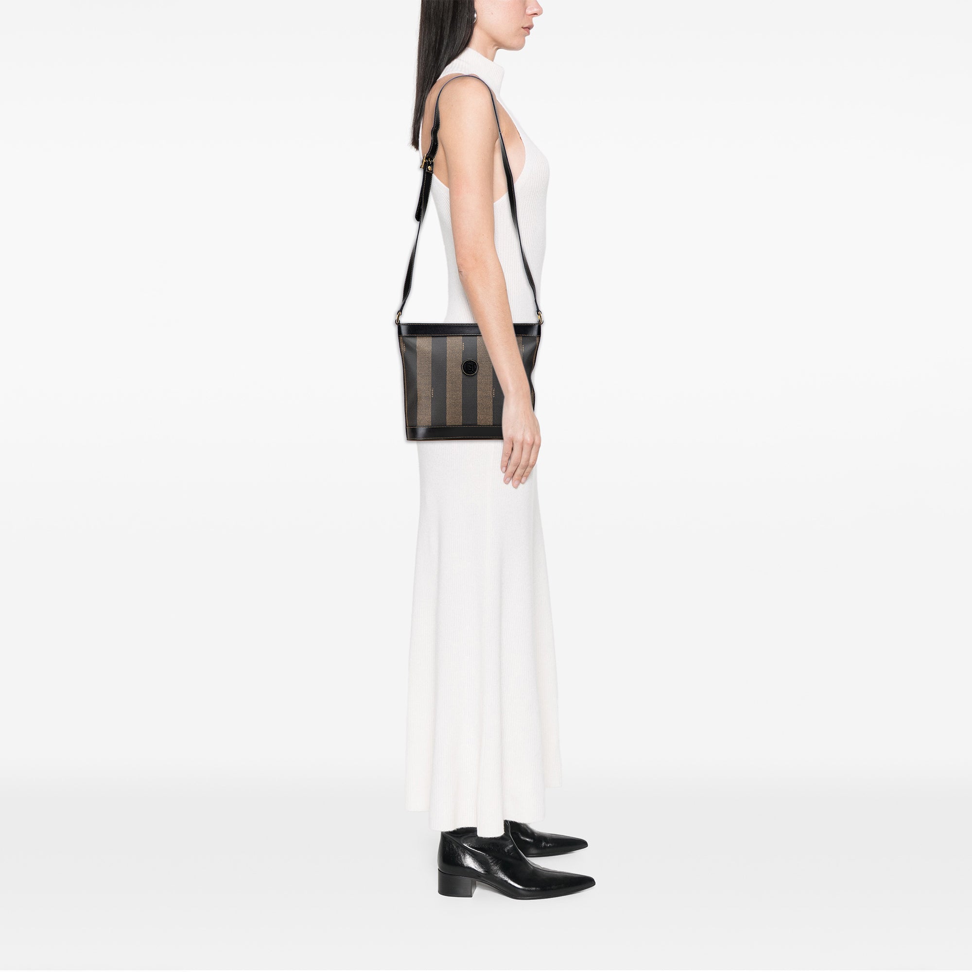 Pequin Coated Canvas Crossbody