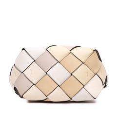 Small Woven Leather Surplus Basket Bag