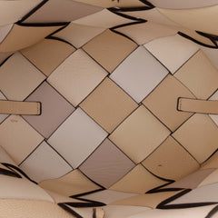 Small Woven Leather Surplus Basket Bag
