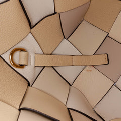 Small Woven Leather Surplus Basket Bag