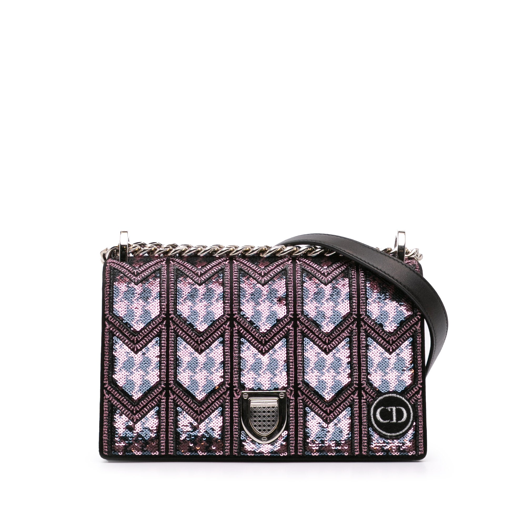 Small Sequin Embroidered Diorama Crossbody
