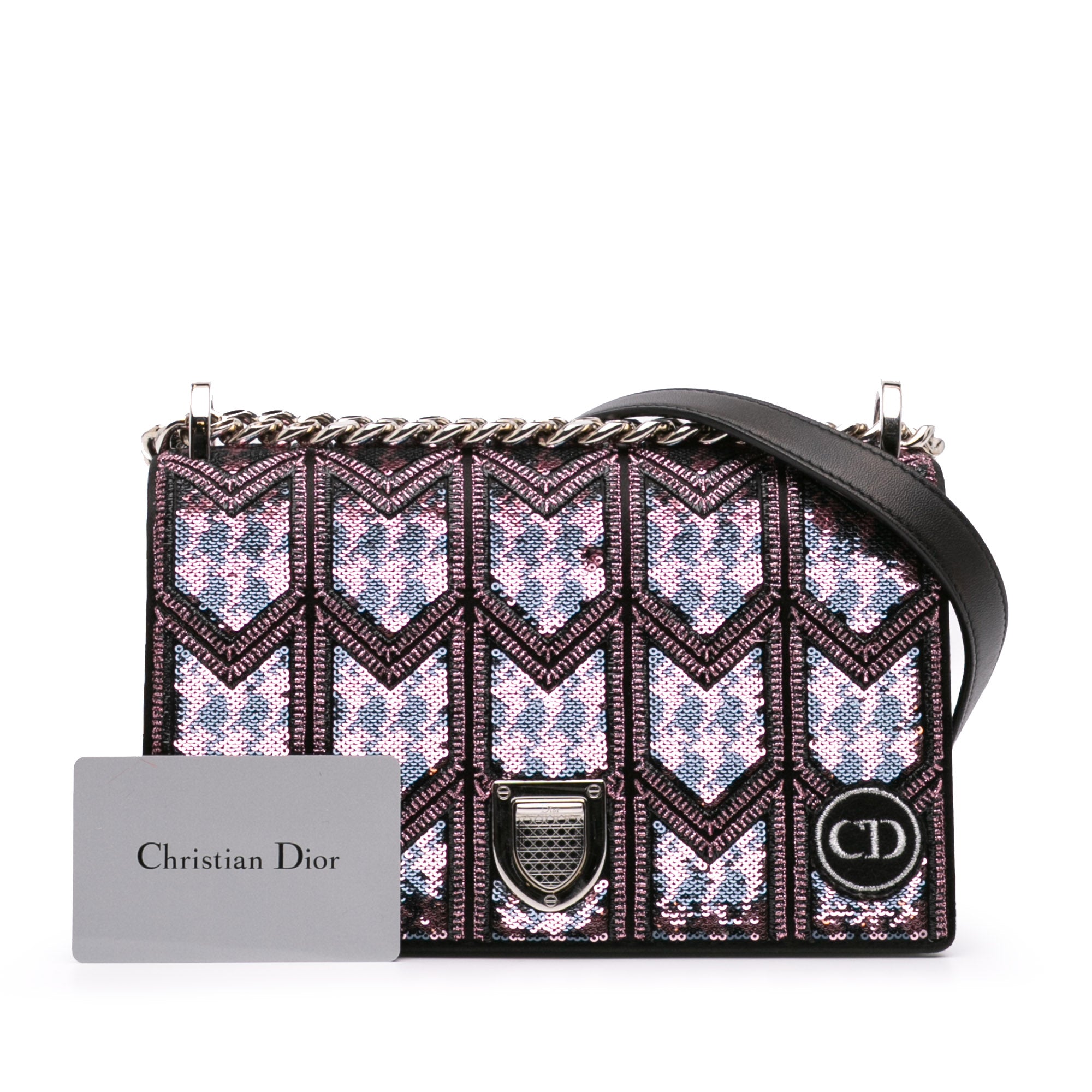 Small Sequin Embroidered Diorama Crossbody