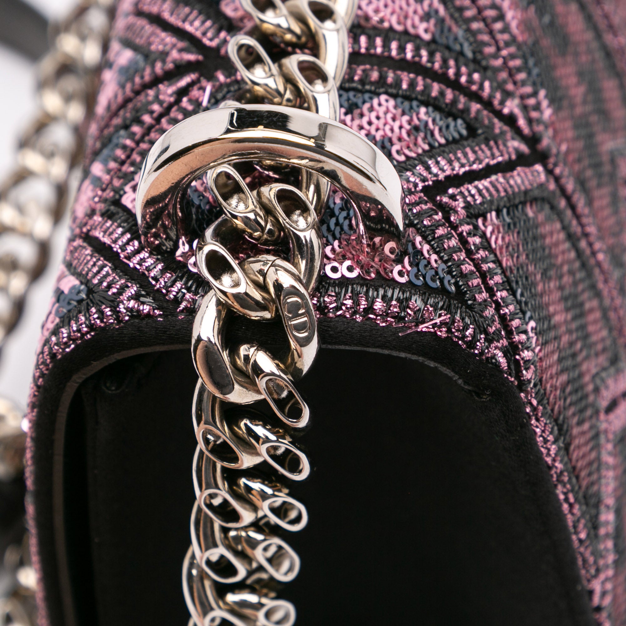 Small Sequin Embroidered Diorama Crossbody