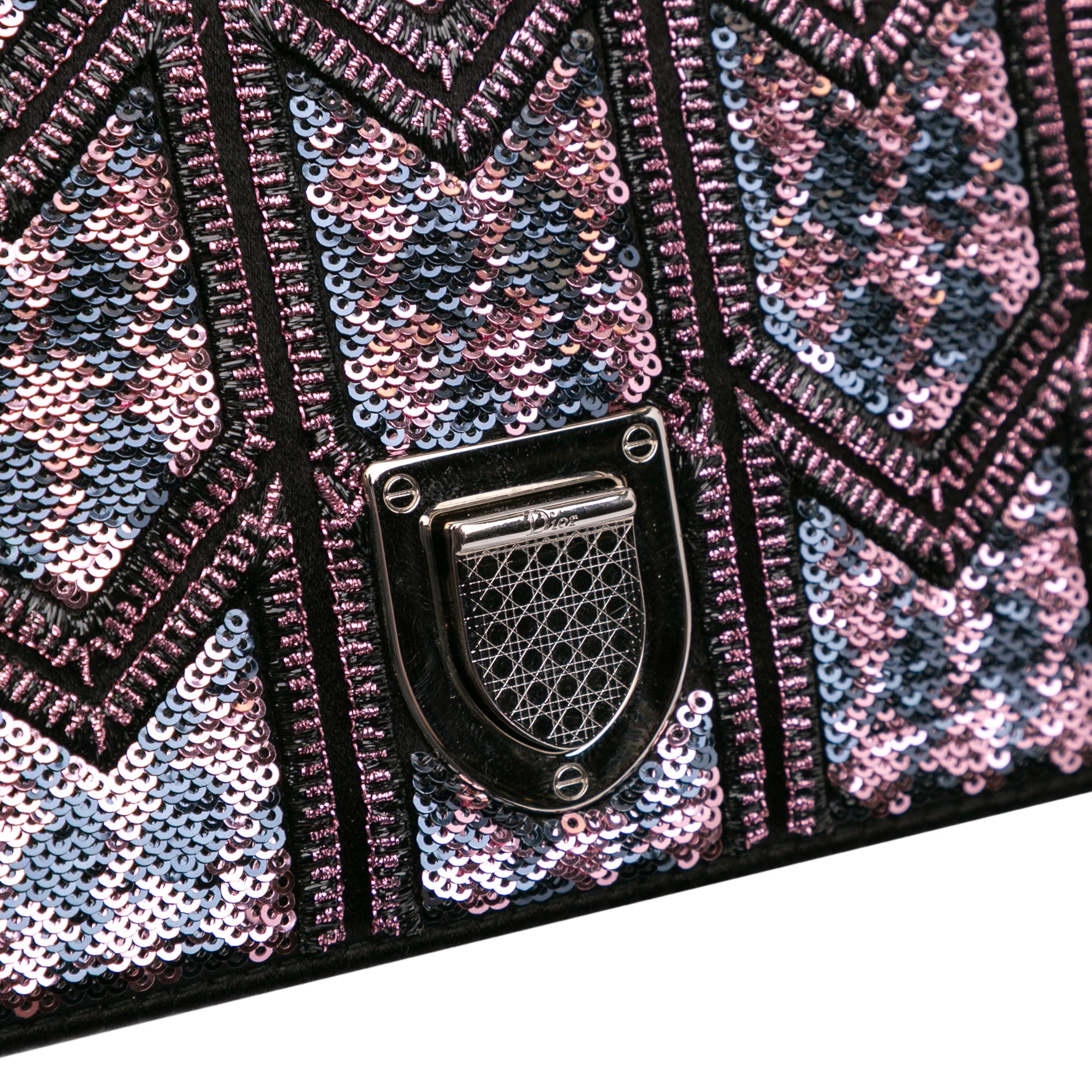 Small Sequin Embroidered Diorama Crossbody