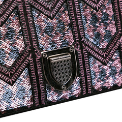 Small Sequin Embroidered Diorama Crossbody