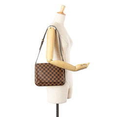 Damier Ebene Musette Tango Short Strap