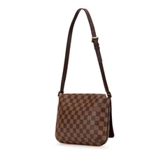 Damier Ebene Musette Tango Short Strap