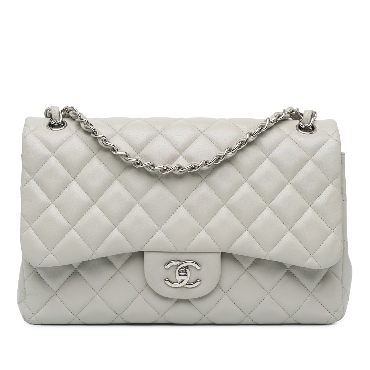 Jumbo Classic Caviar Double Flap