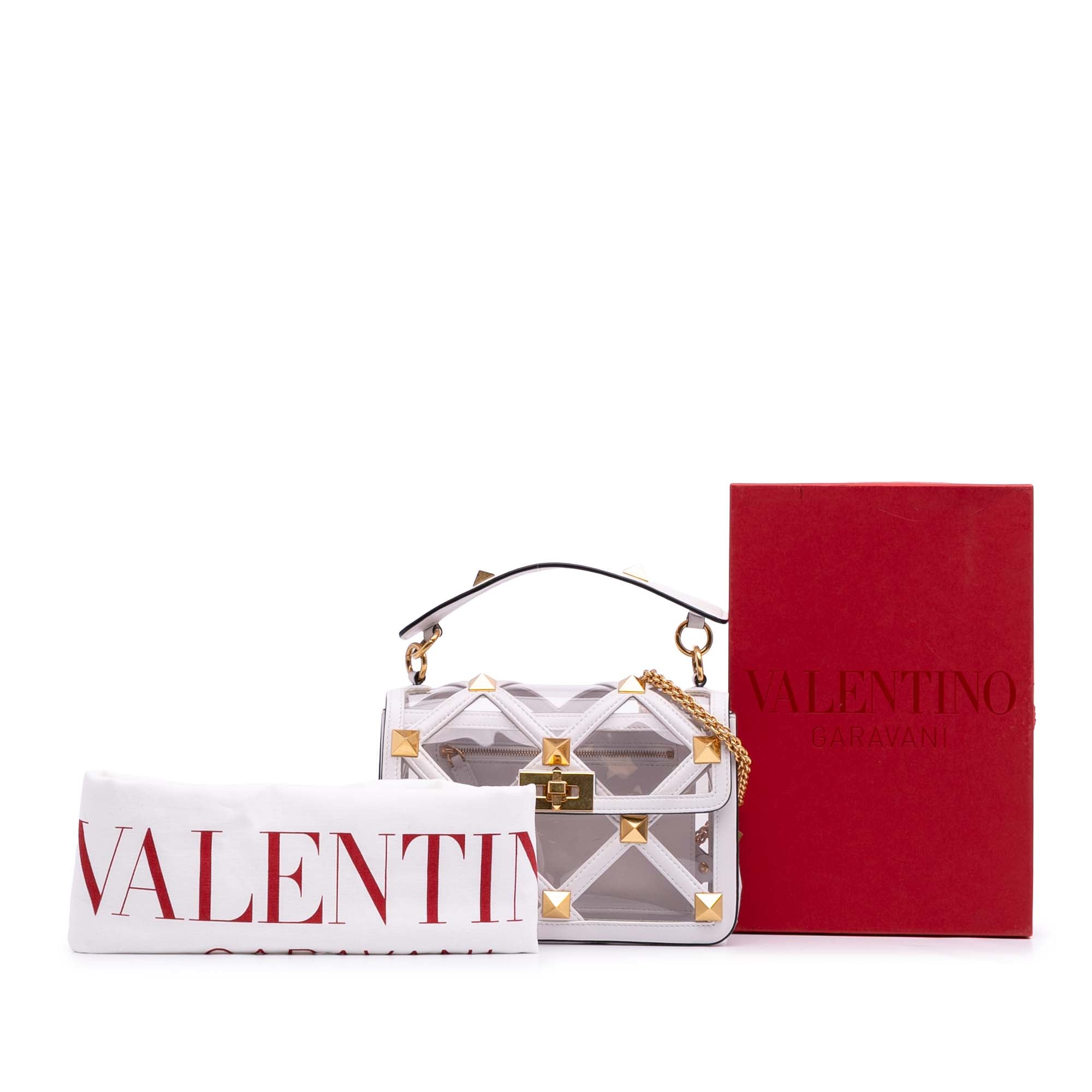 Medium PVC Roman Stud Satchel