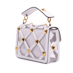 Medium PVC Roman Stud Satchel