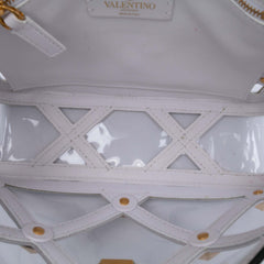 Medium PVC Roman Stud Satchel