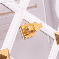Medium PVC Roman Stud Satchel