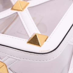 Medium PVC Roman Stud Satchel