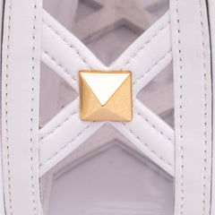 Medium PVC Roman Stud Satchel