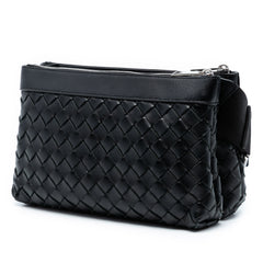 Leather Intrecciato Duo Crossbody