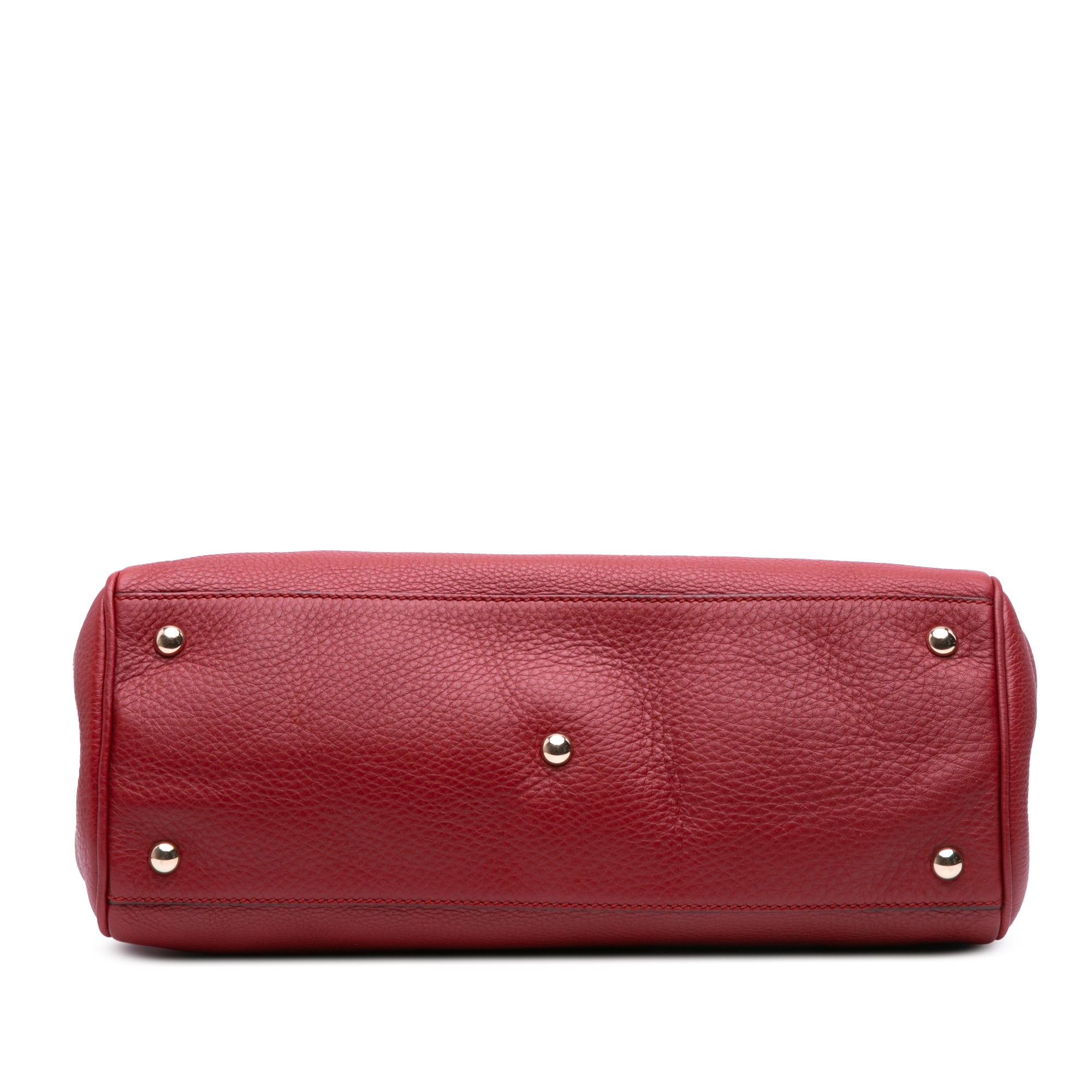 Medium Calfskin Bamboo Shopper Satchel