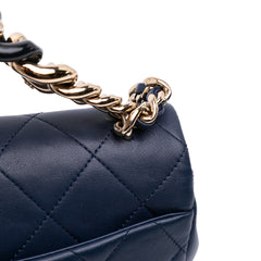 Small Lambskin Elegant Chain Single Flap