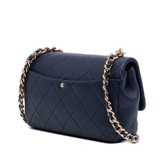 Small Lambskin Elegant Chain Single Flap