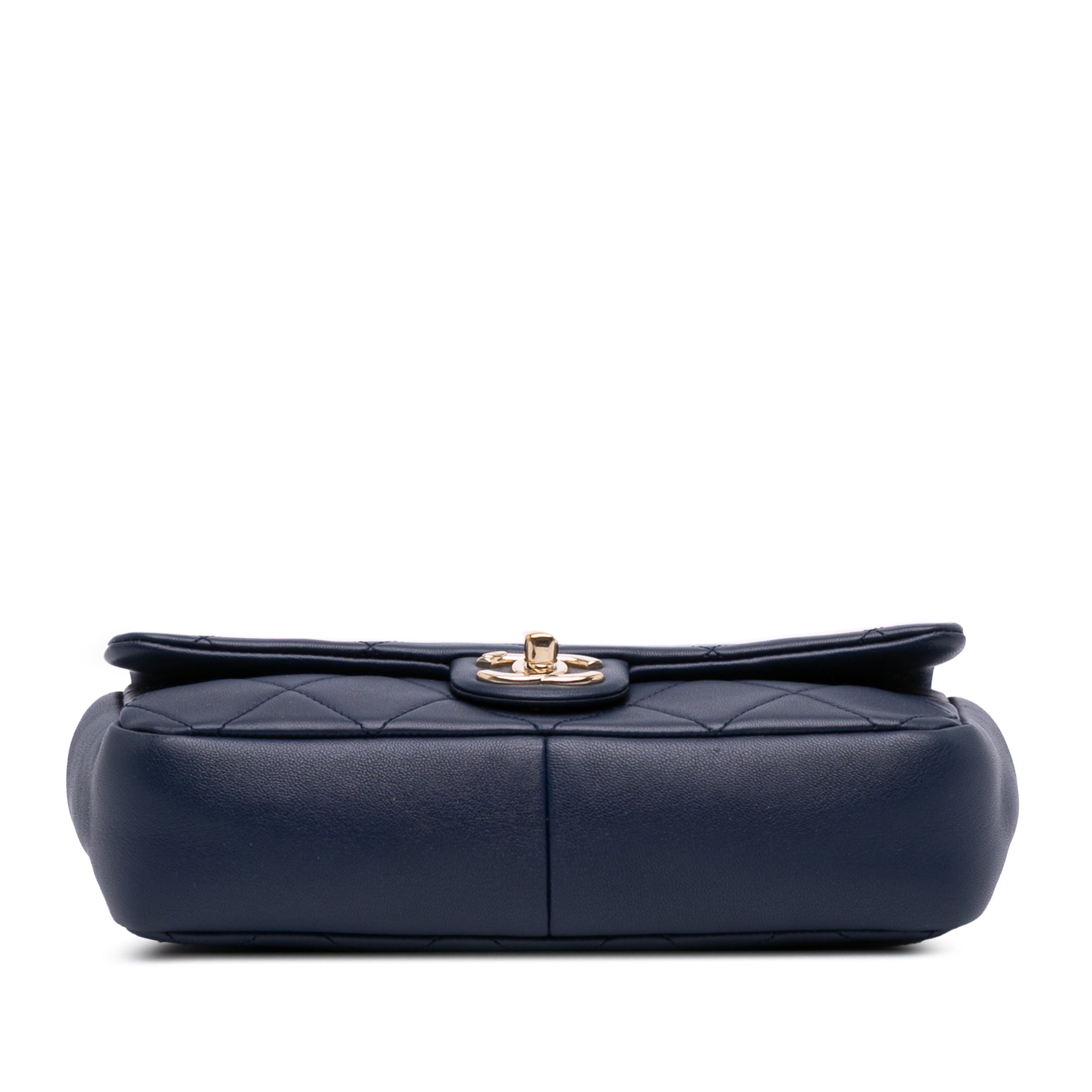 Small Lambskin Elegant Chain Single Flap
