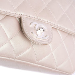Mini Rectangular Classic Iridescent Lambskin Single Flap