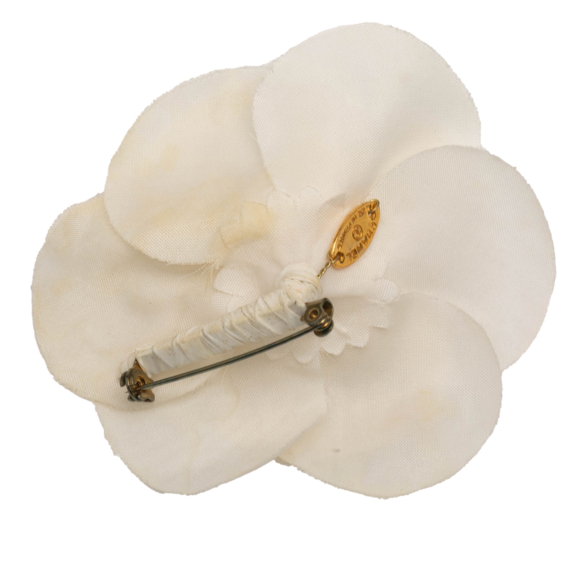 Canvas Camellia Brooch