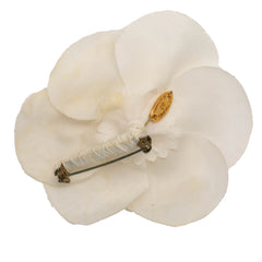Canvas Camellia Brooch