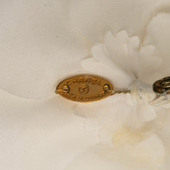 Canvas Camellia Brooch