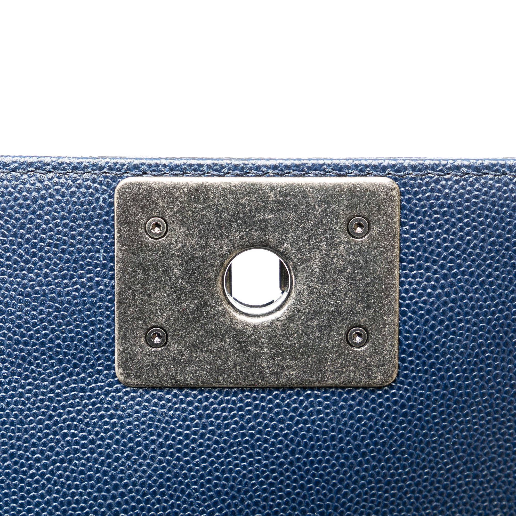 Medium Chevron Caviar Boy Flap