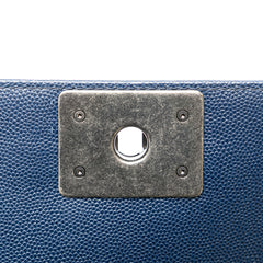 Medium Chevron Caviar Boy Flap