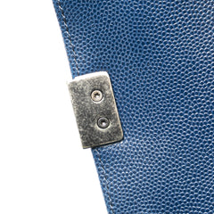 Medium Chevron Caviar Boy Flap