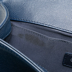Medium Chevron Caviar Boy Flap