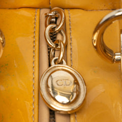 Medium Patent Cannage Lady Dior