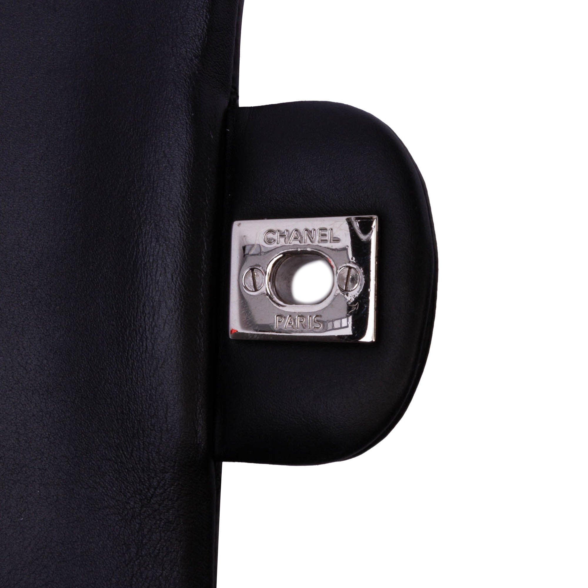 Medium Classic Striped Patent Double Flap