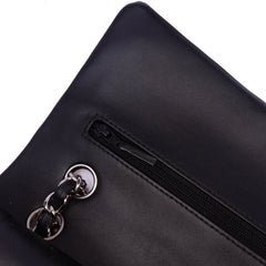 Medium Classic Striped Patent Double Flap