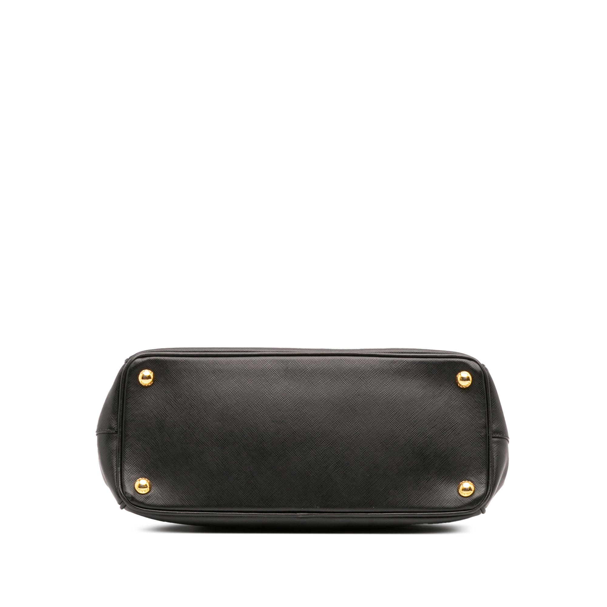 Small Saffiano Lux Galleria Double Zip Satchel