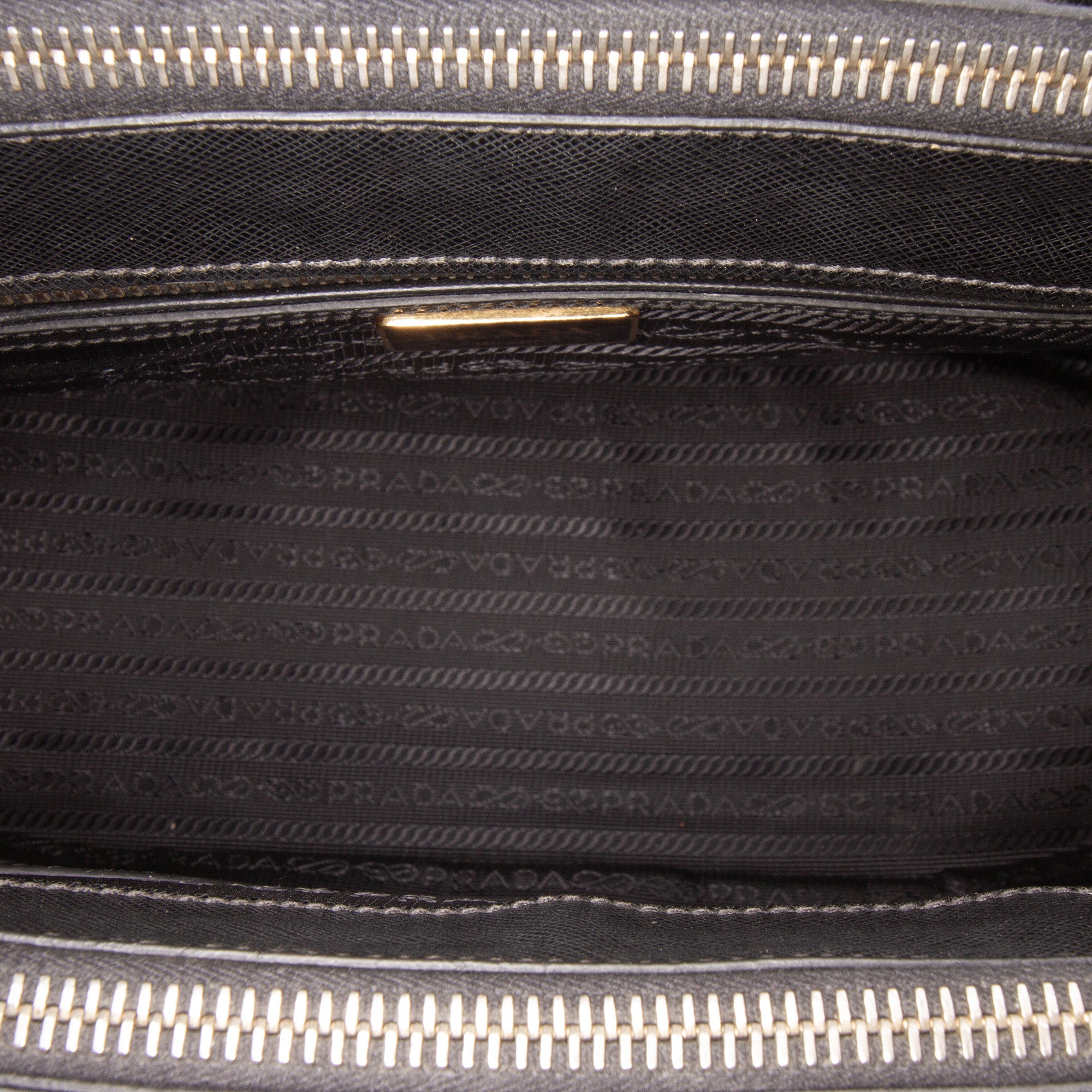 Small Saffiano Lux Galleria Double Zip Satchel