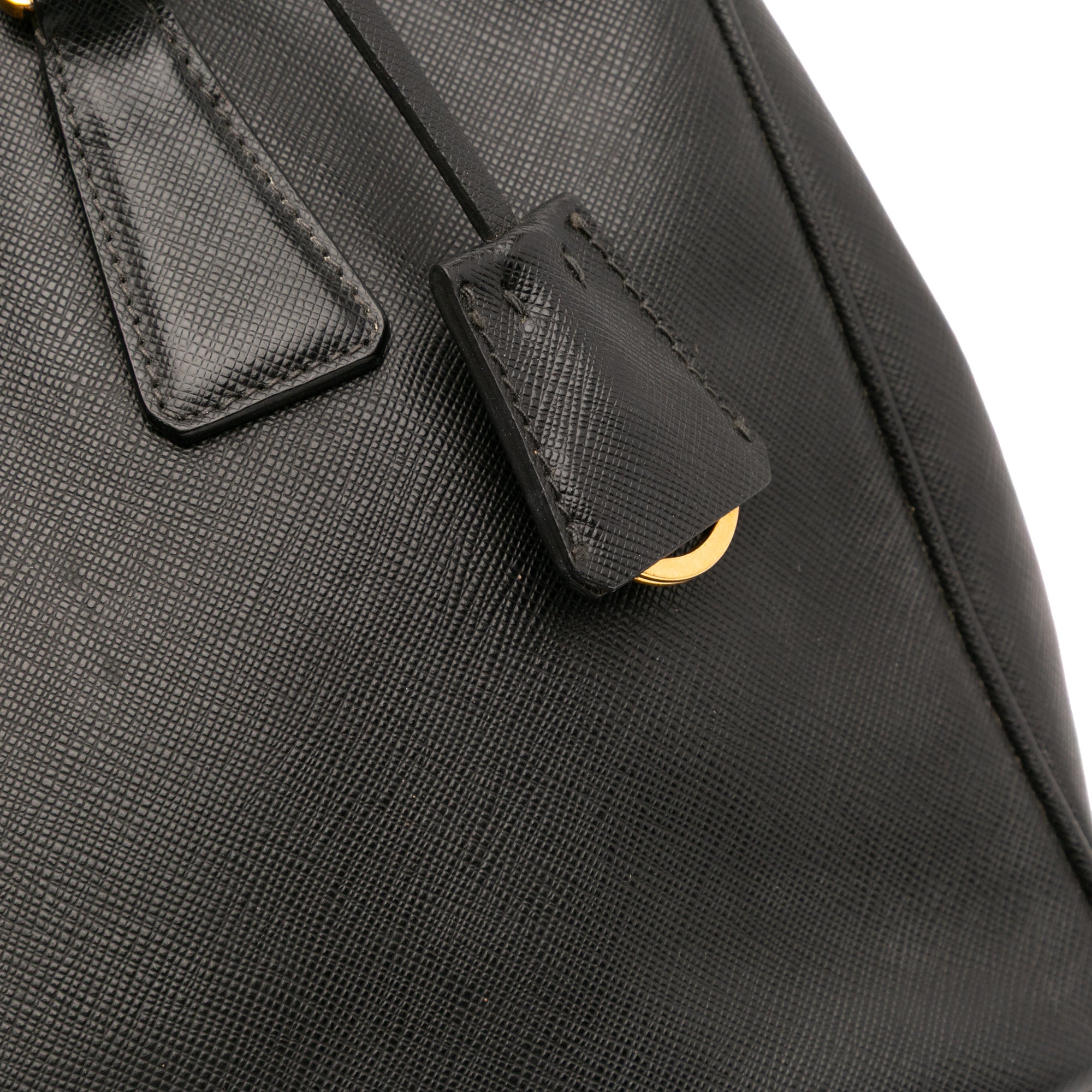 Small Saffiano Lux Galleria Double Zip Satchel