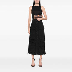 Macadam Coated Canvas Clutch