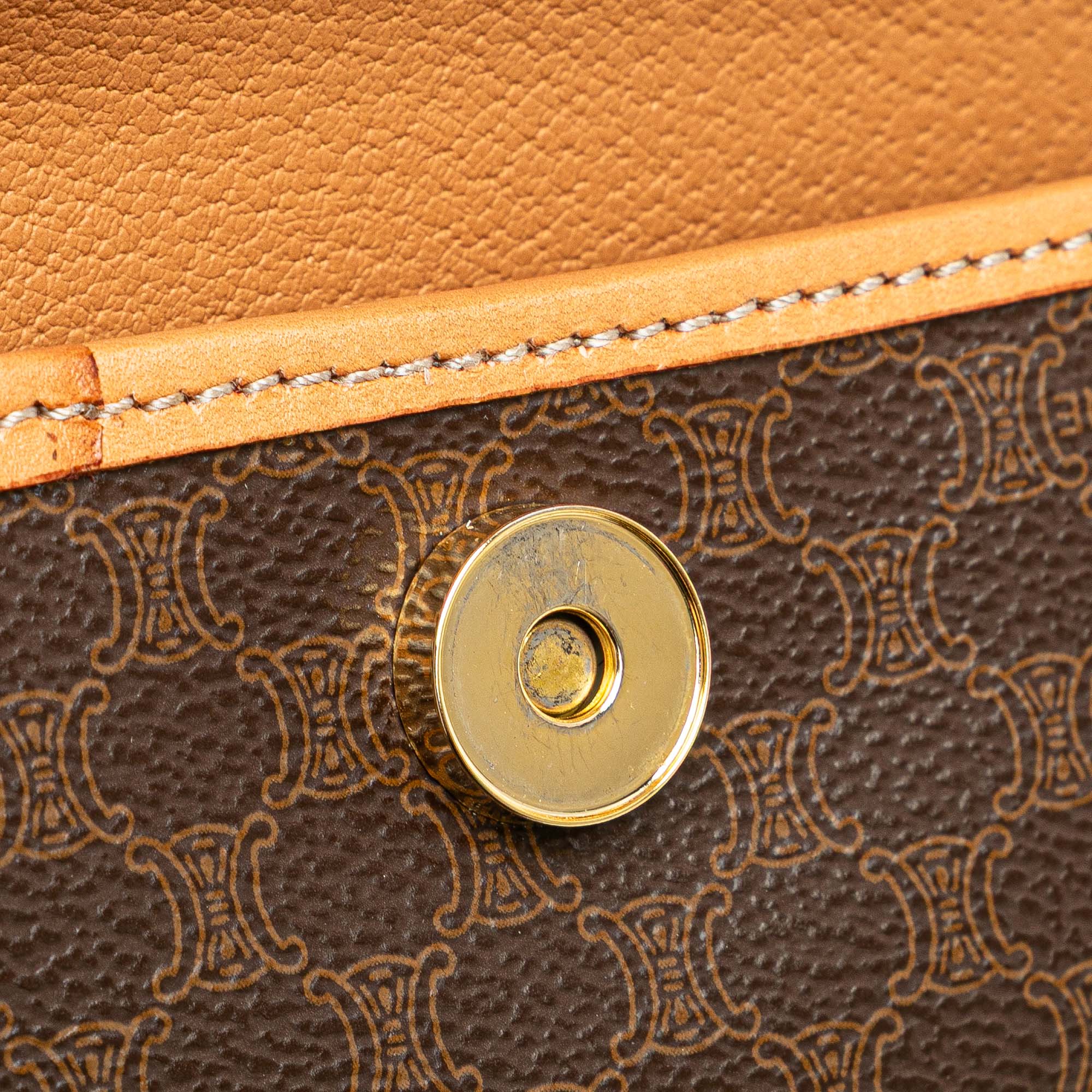 Macadam Coated Canvas Clutch