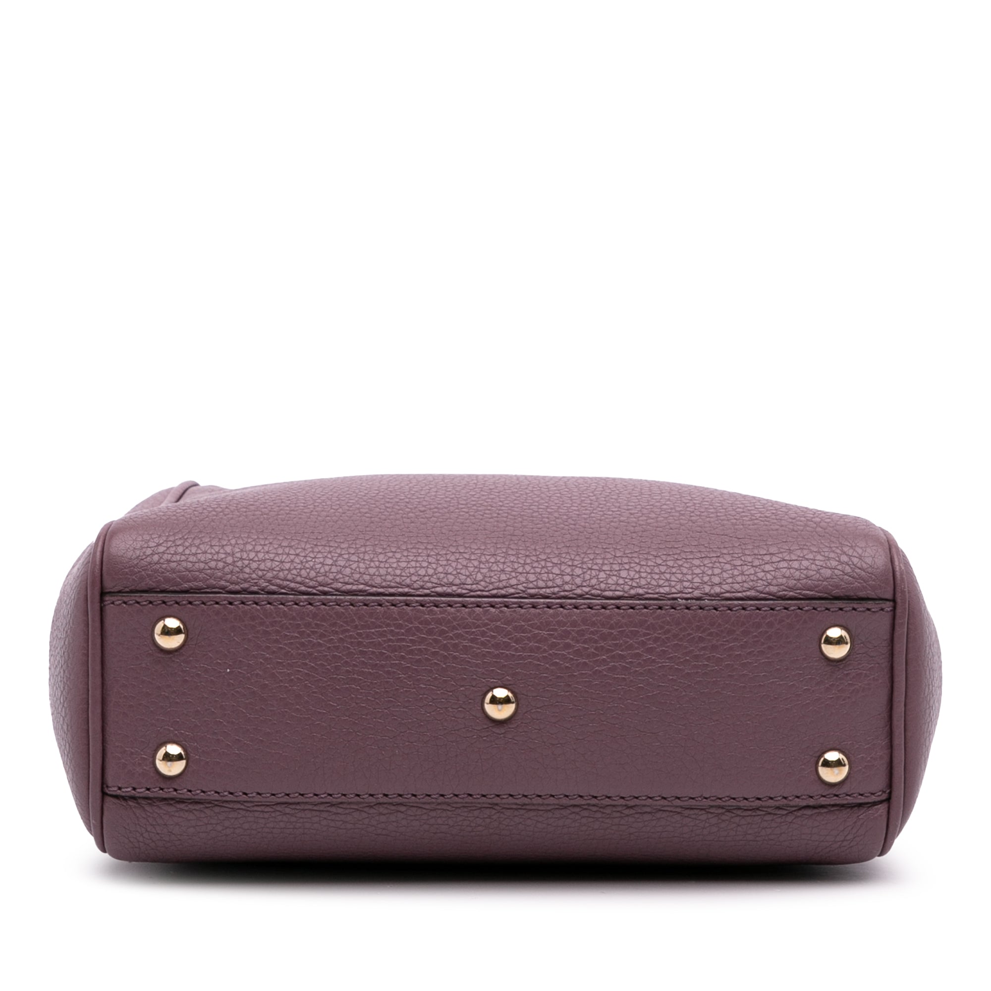 Mini Calfskin Bamboo Shopper Satchel