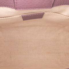 Mini Calfskin Bamboo Shopper Satchel
