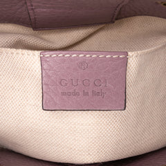 Mini Calfskin Bamboo Shopper Satchel